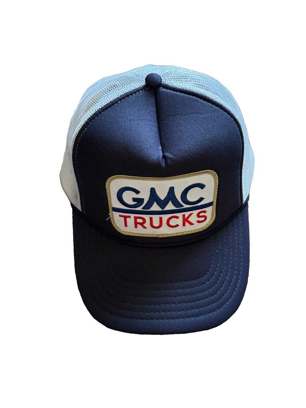 Vintage GMC Trucks Snapback Cap Hat Otto Blue and White